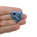 Dainty crystal heart pendant with a hole, 30mm size, in various colors from GemstoneGO, showcasing its sparkling, faceted design.