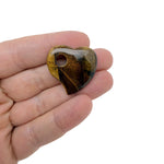 Dainty 30mm crystal heart gemstone charm with hole, mixed colors, by GemstoneGO, showcasing sparkling faceted surface.