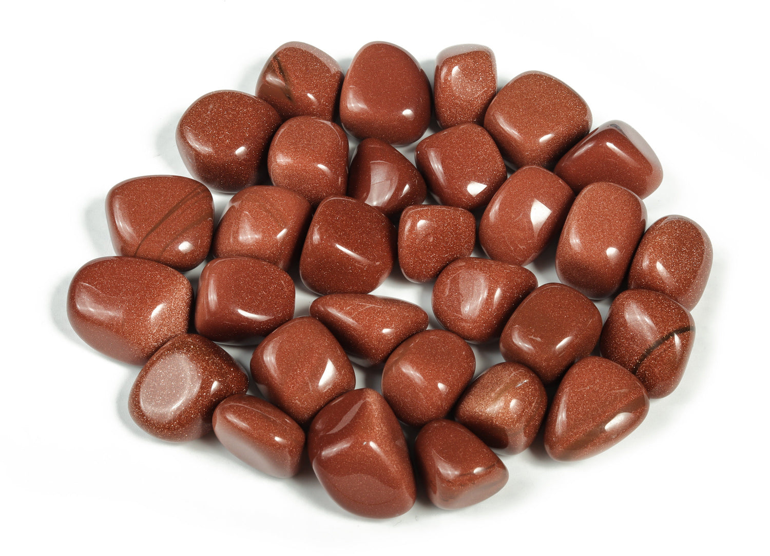 Goldstone Tumbled Stone - Red Sandstone - TU1079