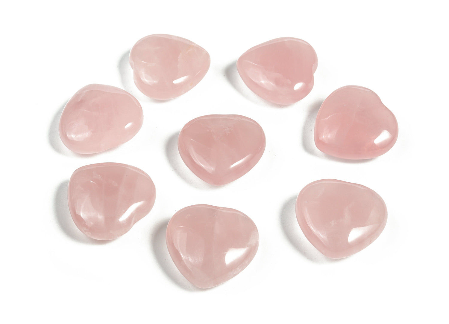 Pierre précieuse en quartz rose en forme de cœur - Cœur sculpté en pierre précieuse - Pierre de guérison du cœur - Pierre de poche en quartz rose en forme de cœur - 2,5 cm - HE1105