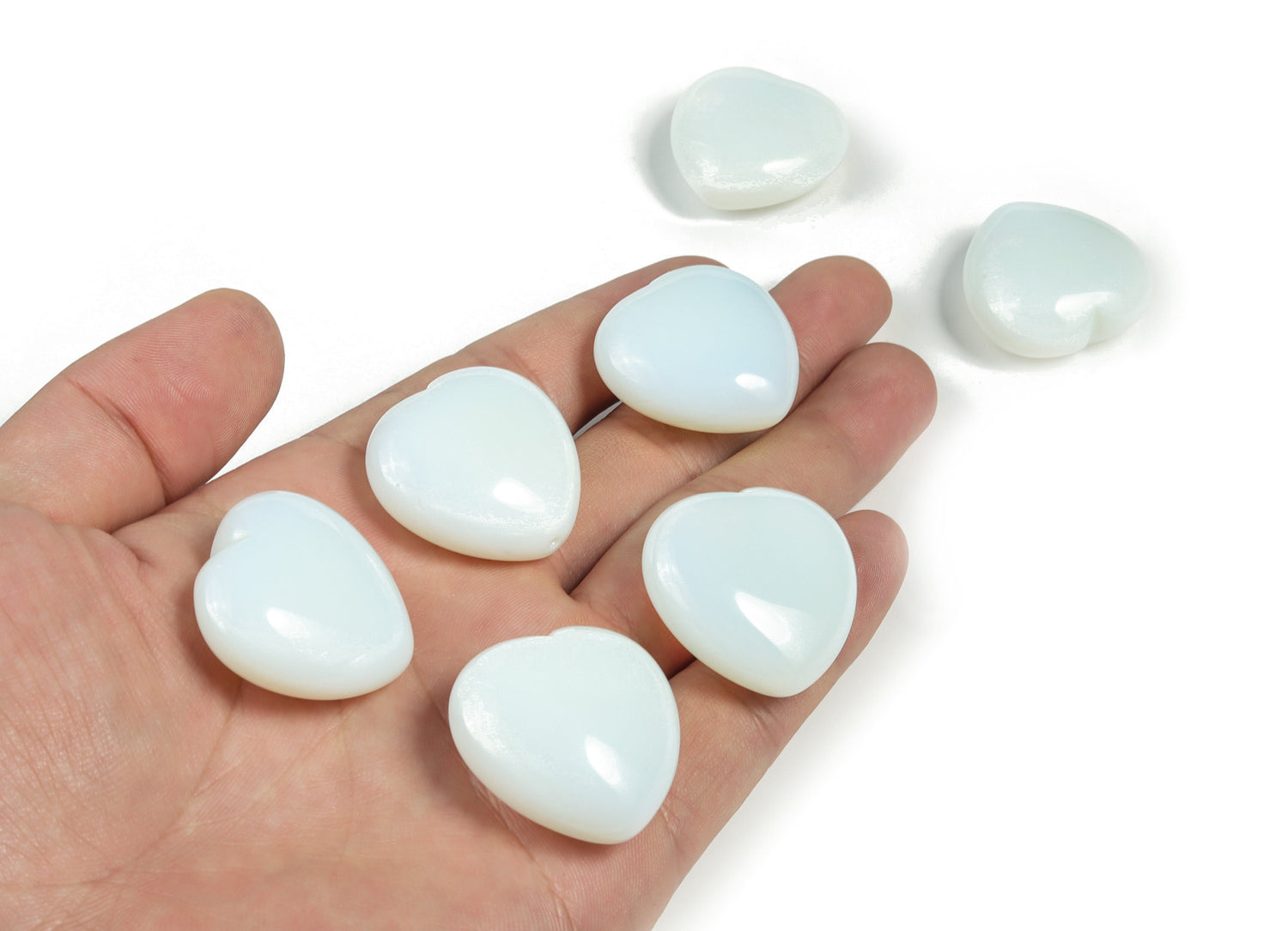 Opalite Heart Gemstone - 30mm - HE1163