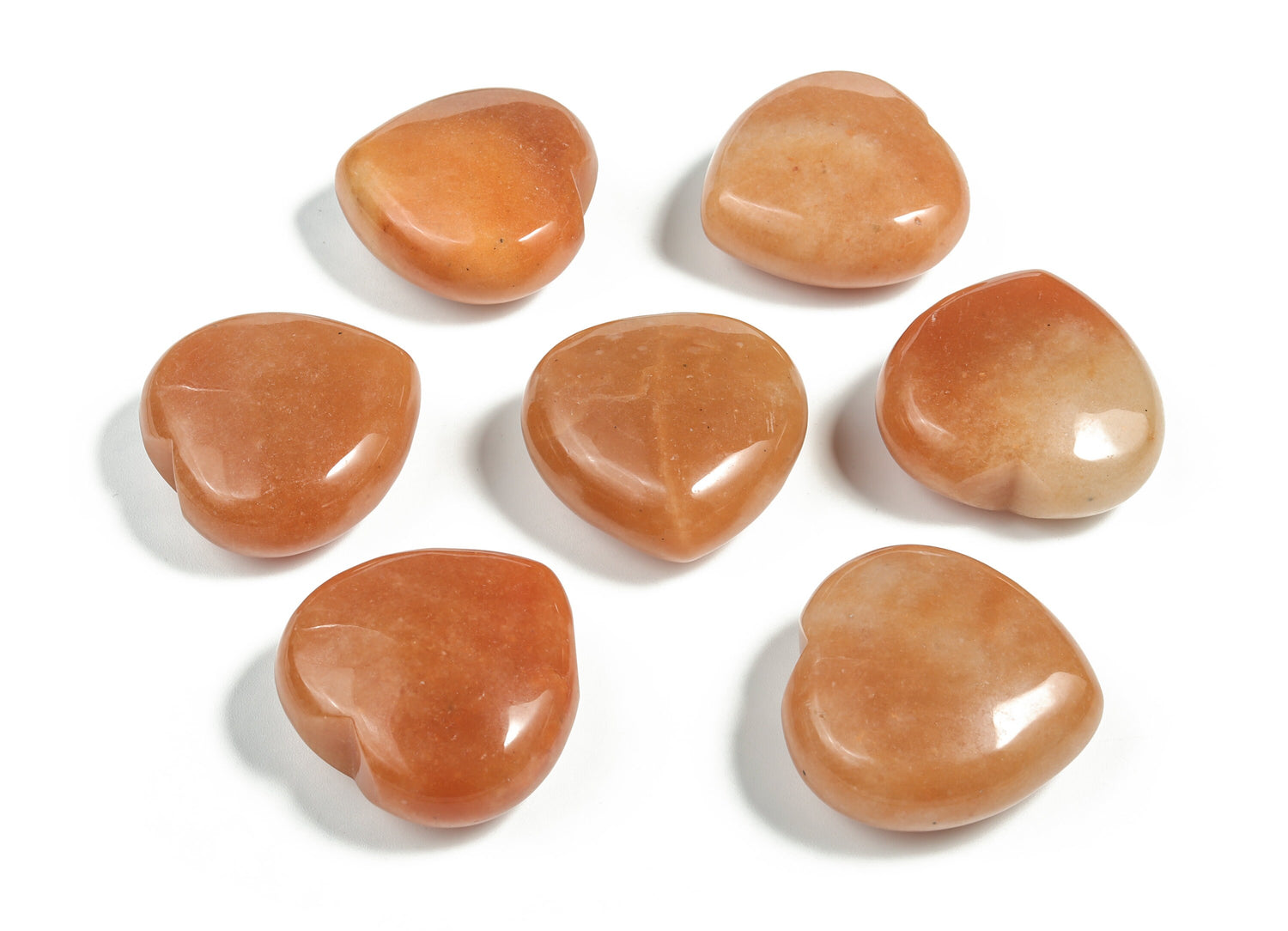 Orange Aventurine Heart Gemstone - 40mm - HE1229