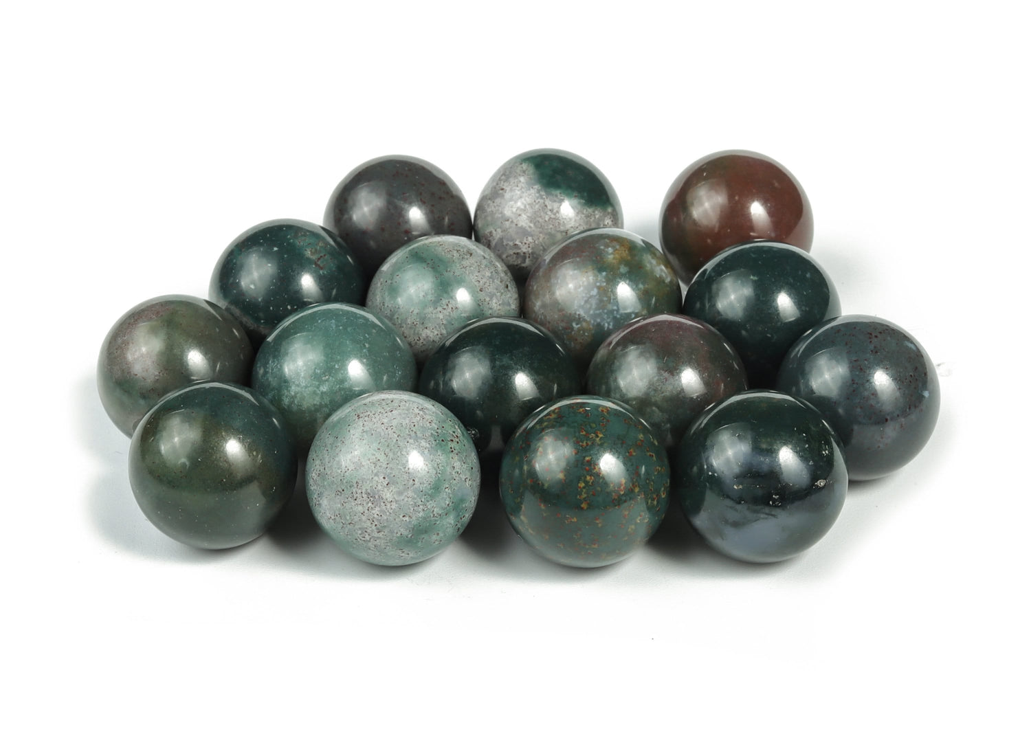 Moss Agate Sphere Gemstone - Crystal Ball - 20mm - SP1008