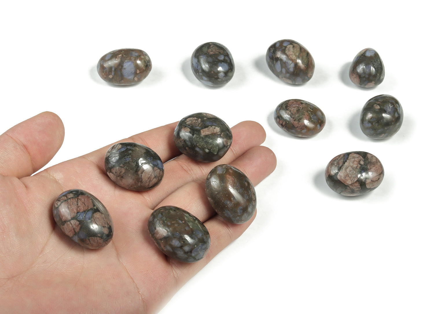 Que Sera Tumbled Stone - Blue Liberite Stone - TU1055