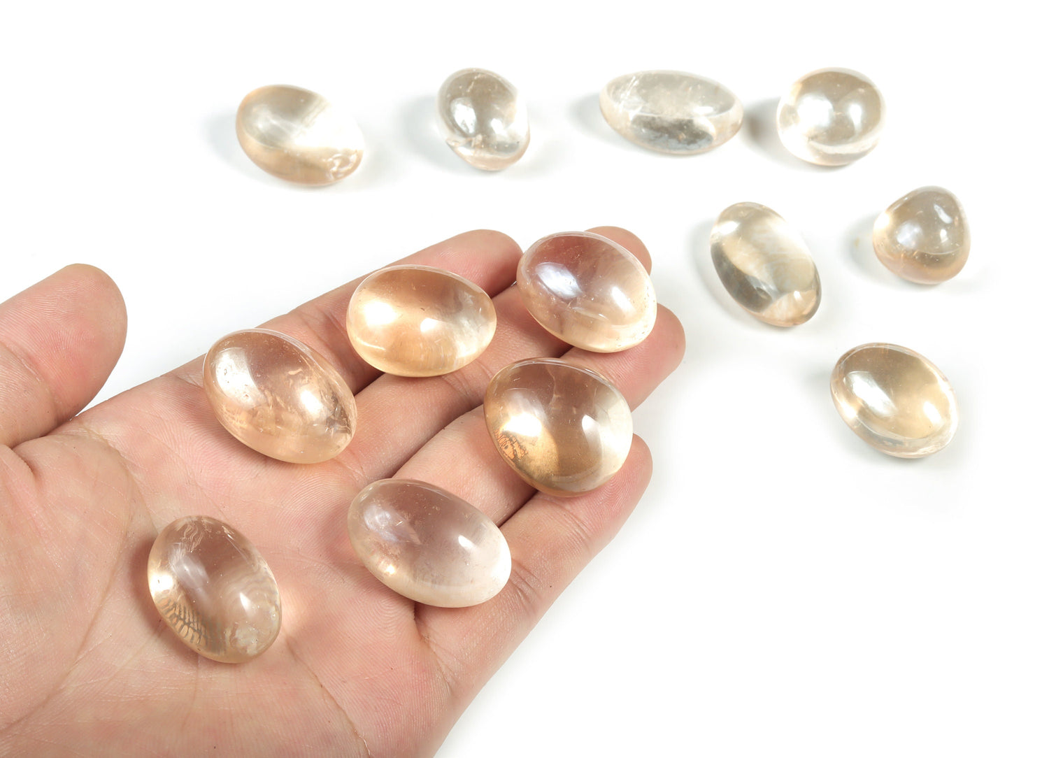 Tangerine Aura Quartz Stone - TU1069