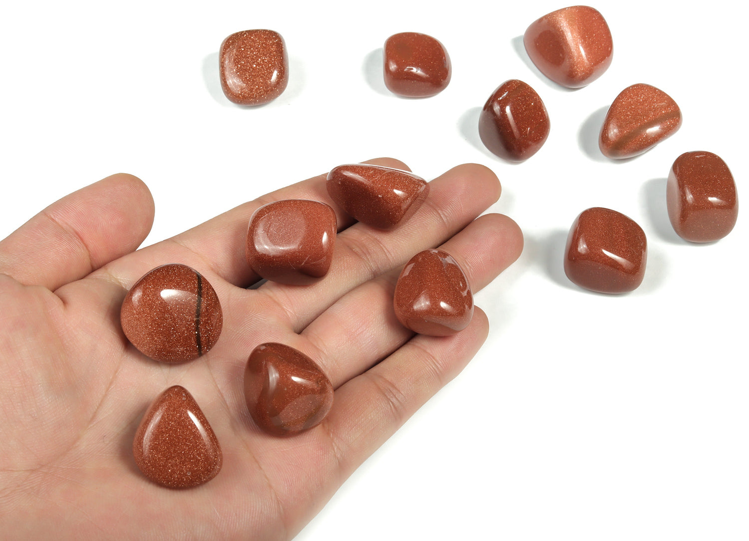 Goldstone Tumbled Stone - Red Sandstone - TU1079