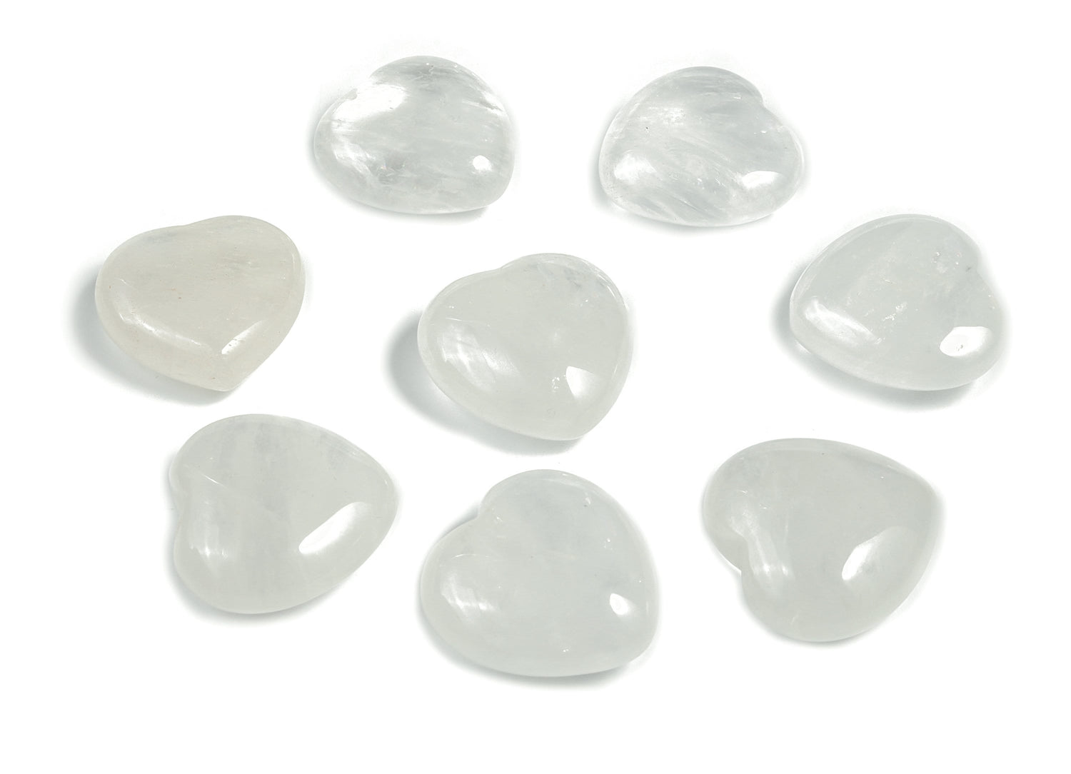 Pierre précieuse en forme de cœur de quartz clair - Cristal de quartz clair - Lithothérapie - Cristaux de méditation en quartz - Cadeau en cristal - 3 cm - HE1158