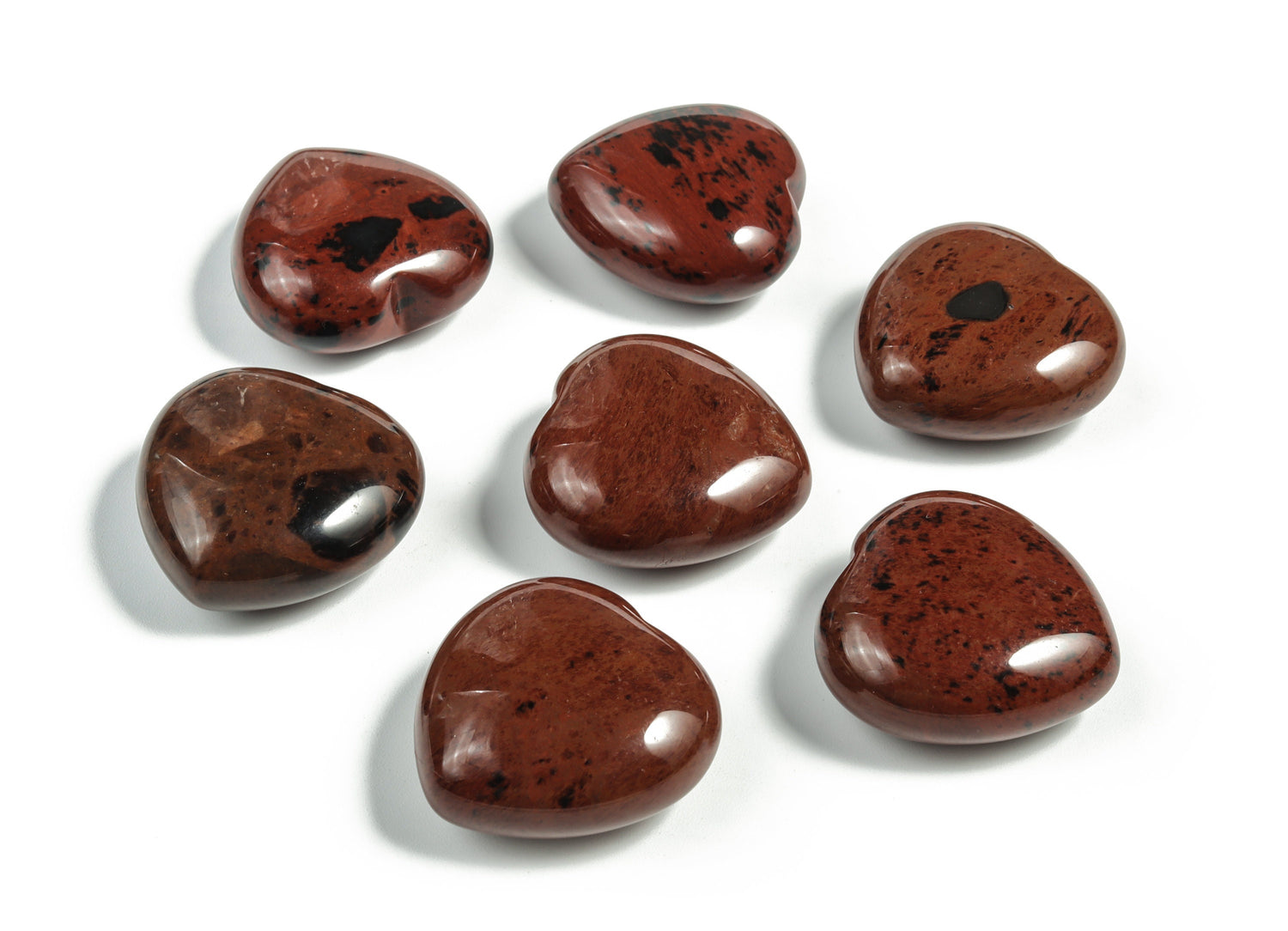 Mahogany Obsidian Heart Gemstone - 30mm - HE1165