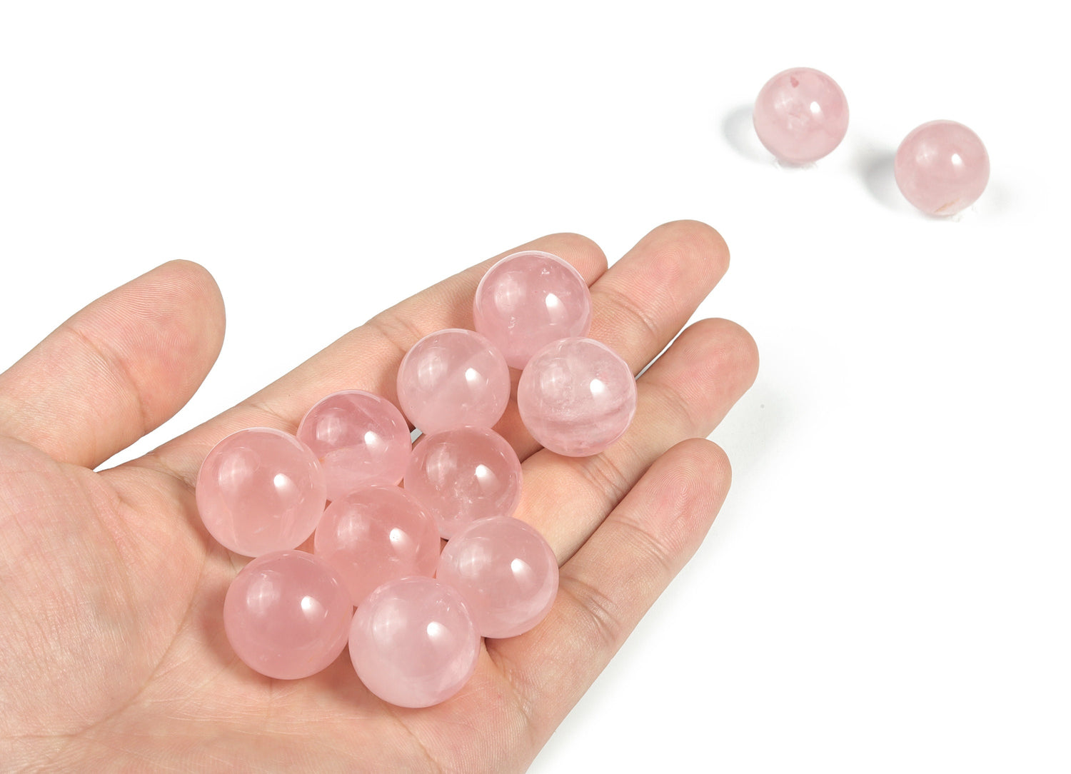 Rose Quartz Sphere Gemstone - Crystal Ball - 20mm - SP1002