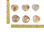 30mm Crazy Lace Agate hearts gemstone from GemstoneGO, showcasing vibrant banded patterns and polished heart shape.