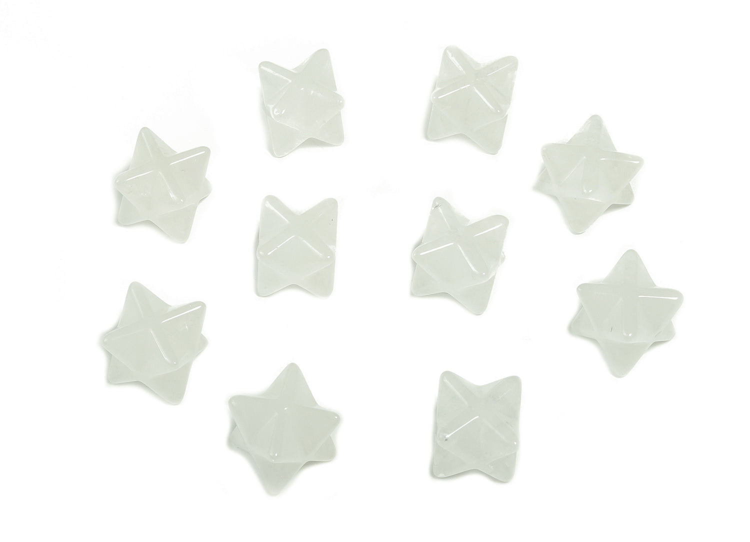 Clear Quartz Merkaba Star Crystal - Reiki Healing - 13mm - ME1008