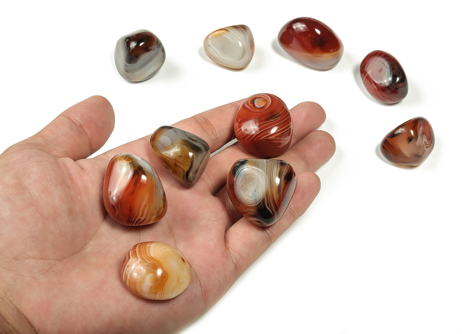 Sardonyx Agate Tumbled Stone - TU1118