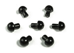 20mm Obsidian Mushroom carved gemstone from GemstoneGO featuring a detailed mushroom design on smooth black stone.