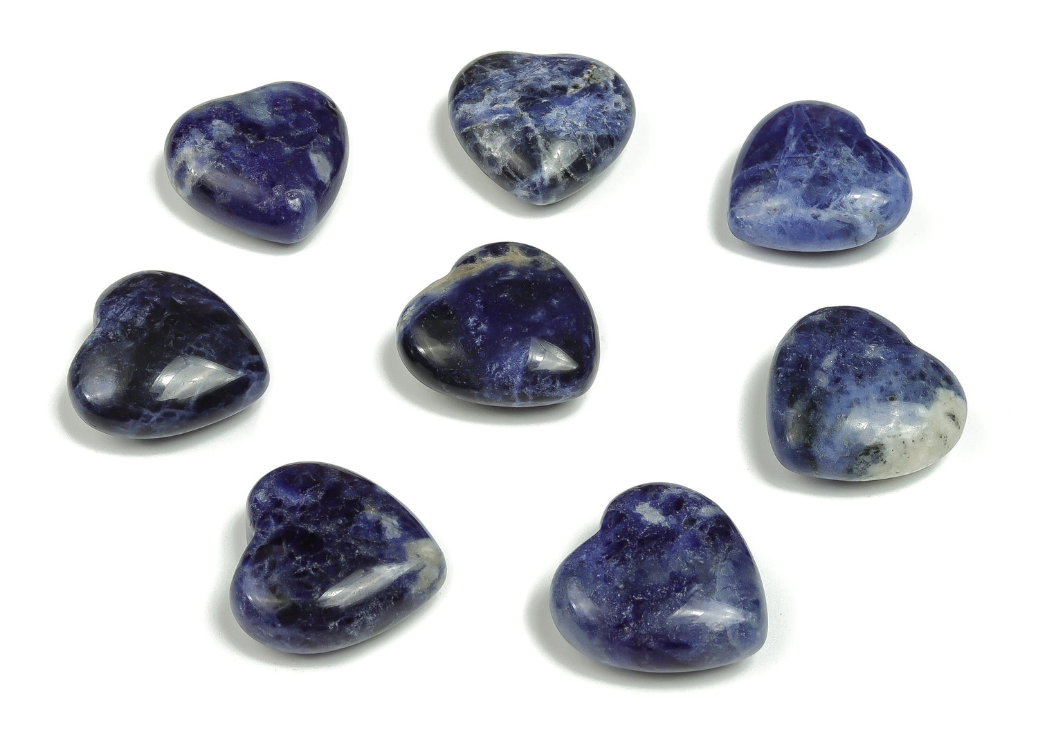 Sodalite Heart Gemstone - 25mm - HE1134