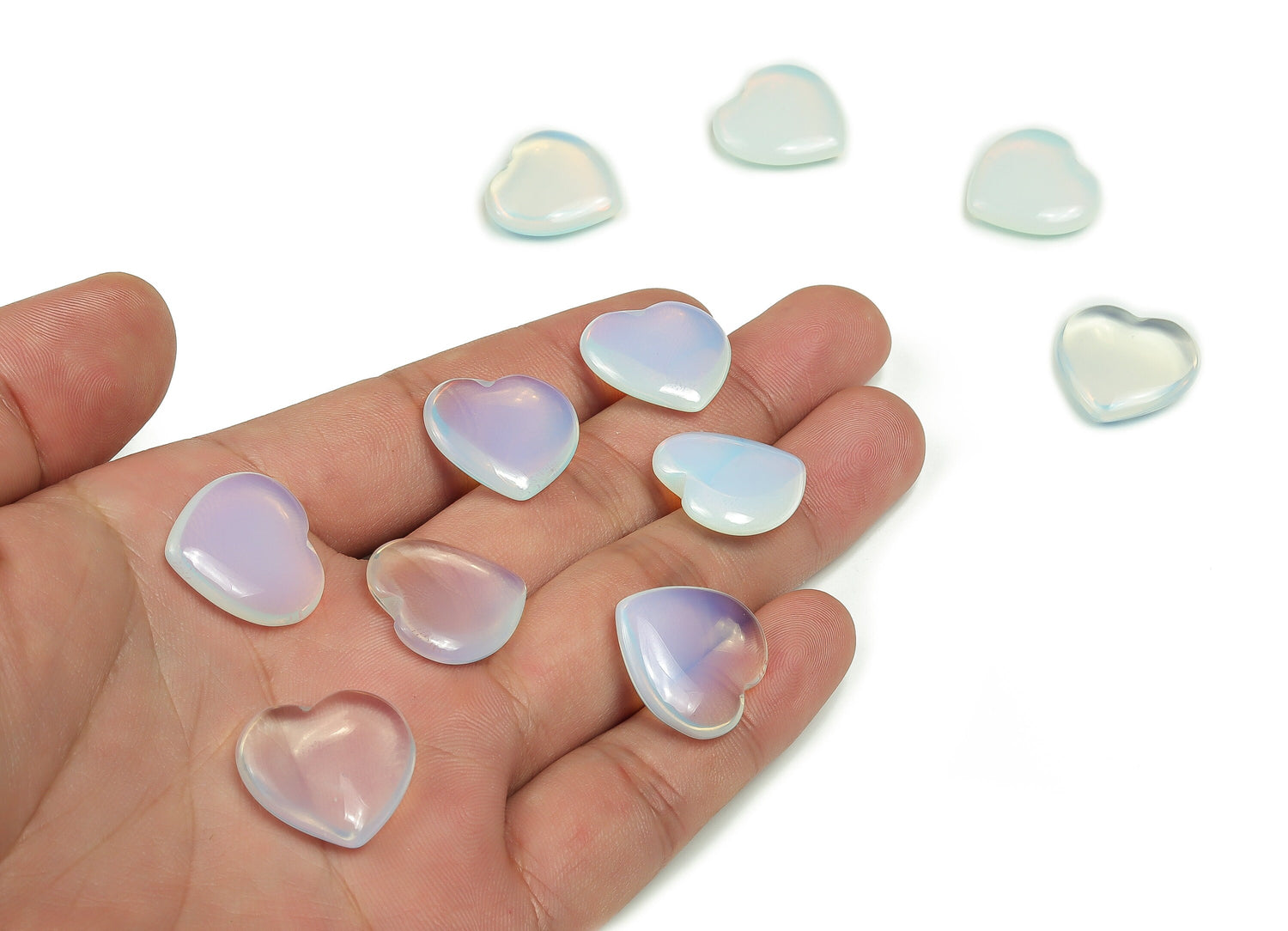 Opalite Heart Gemstone - 20x20x6mm - HE1059