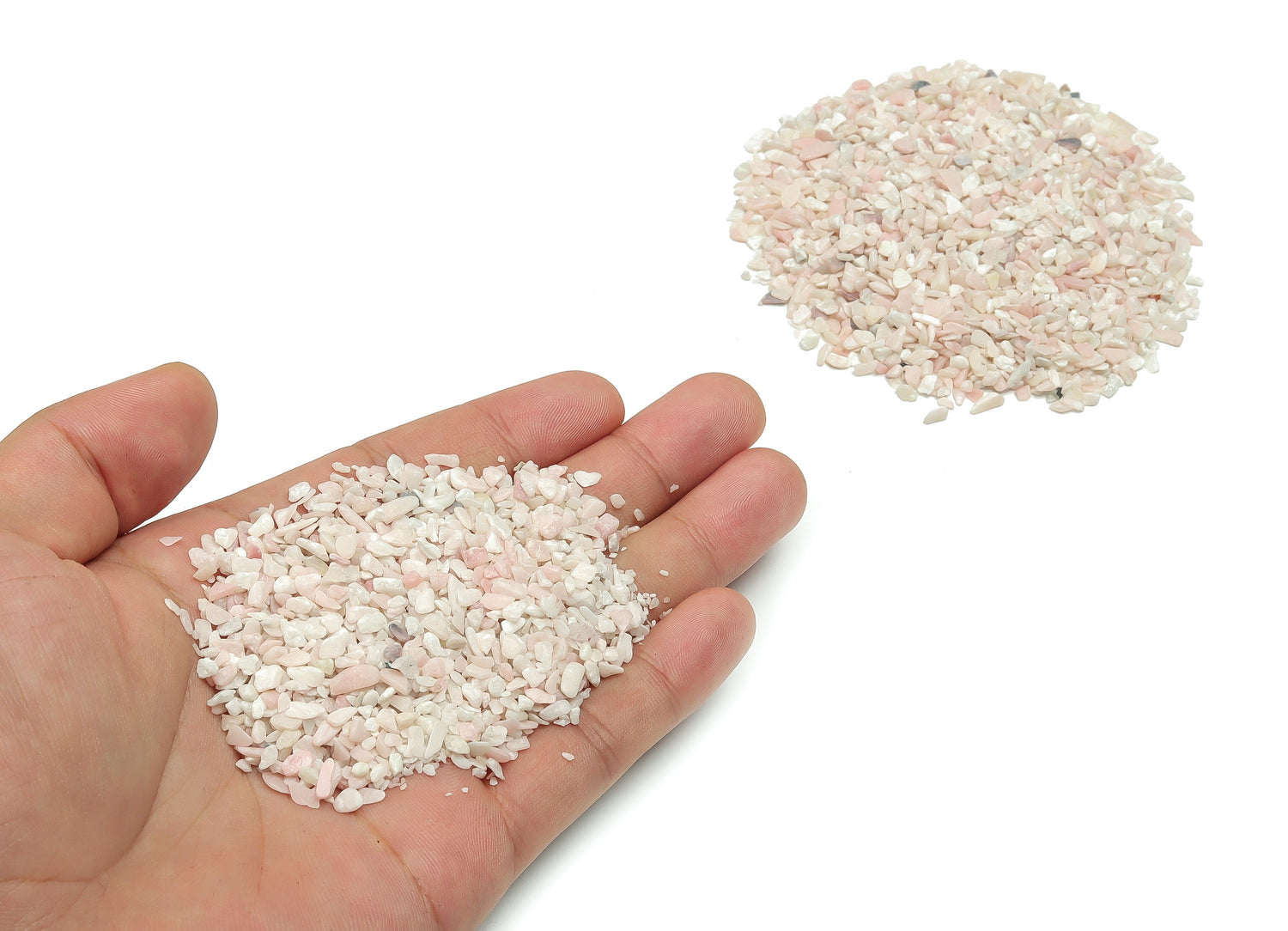 Pink Opal Crystal Chips - Semi Tumbled Stone - Bulk - 2-6mm - CP1031