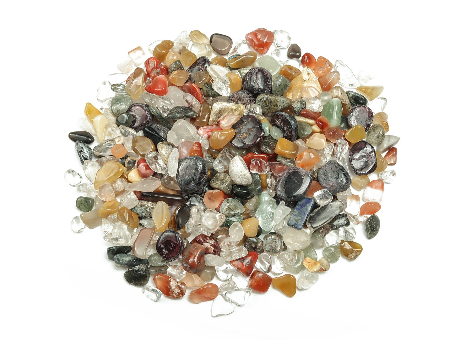 Colorfull Crystal Chips - Semi Tumbled Stone - Bulk - 7-12mm - CP1048