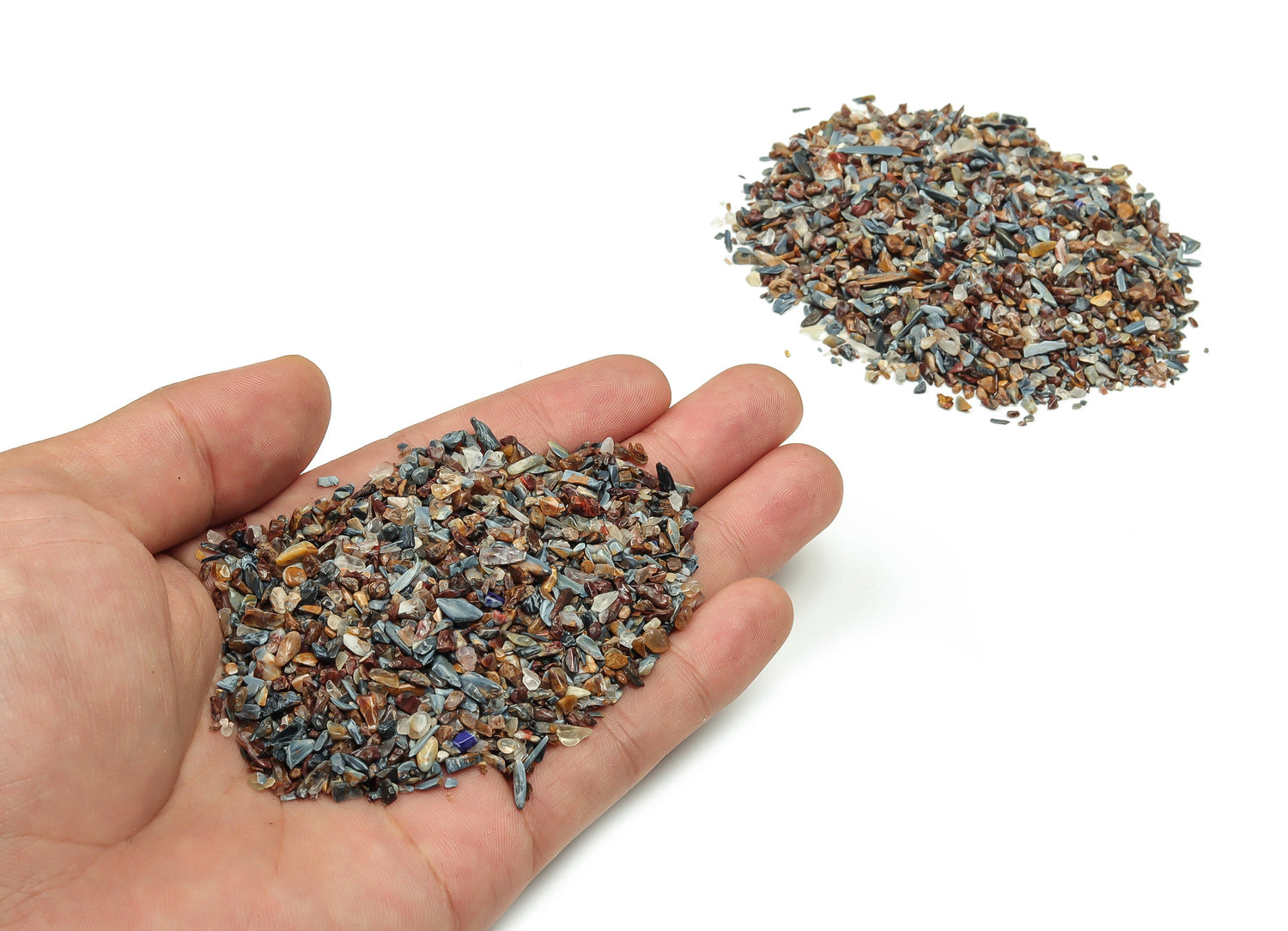Éclats de pietersite ?€? Éclats de pierres précieuses ?€? Éclats de cristal semi-polis - Cristal en vrac - 1-3 mm - CP1101