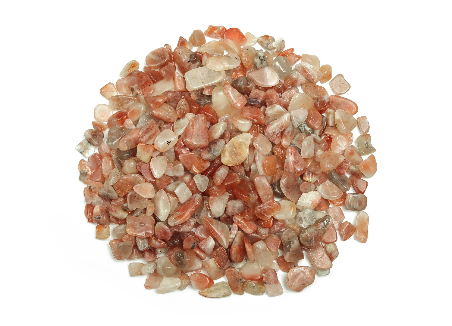 Sunstone Crystal Chips - Semi Tumbled Stone - Bulk - 7-12mm - CP1112