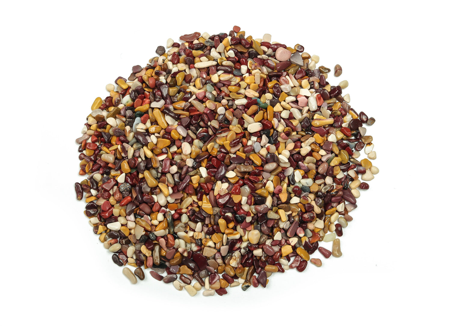 Mookaite Jasper Crystal Chips - Semi Tumbled Stone - Bulk - 2-6mm - CP1119