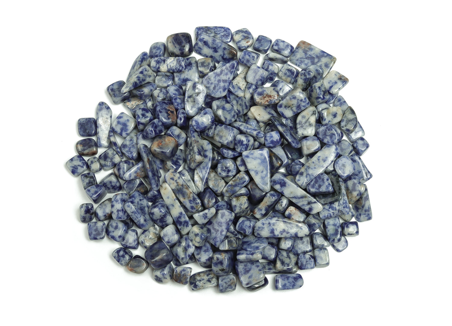 Blue Spot Jasper Crystal Chips - Semi Tumbled Stone - Bulk - 7-12mm - CP1134