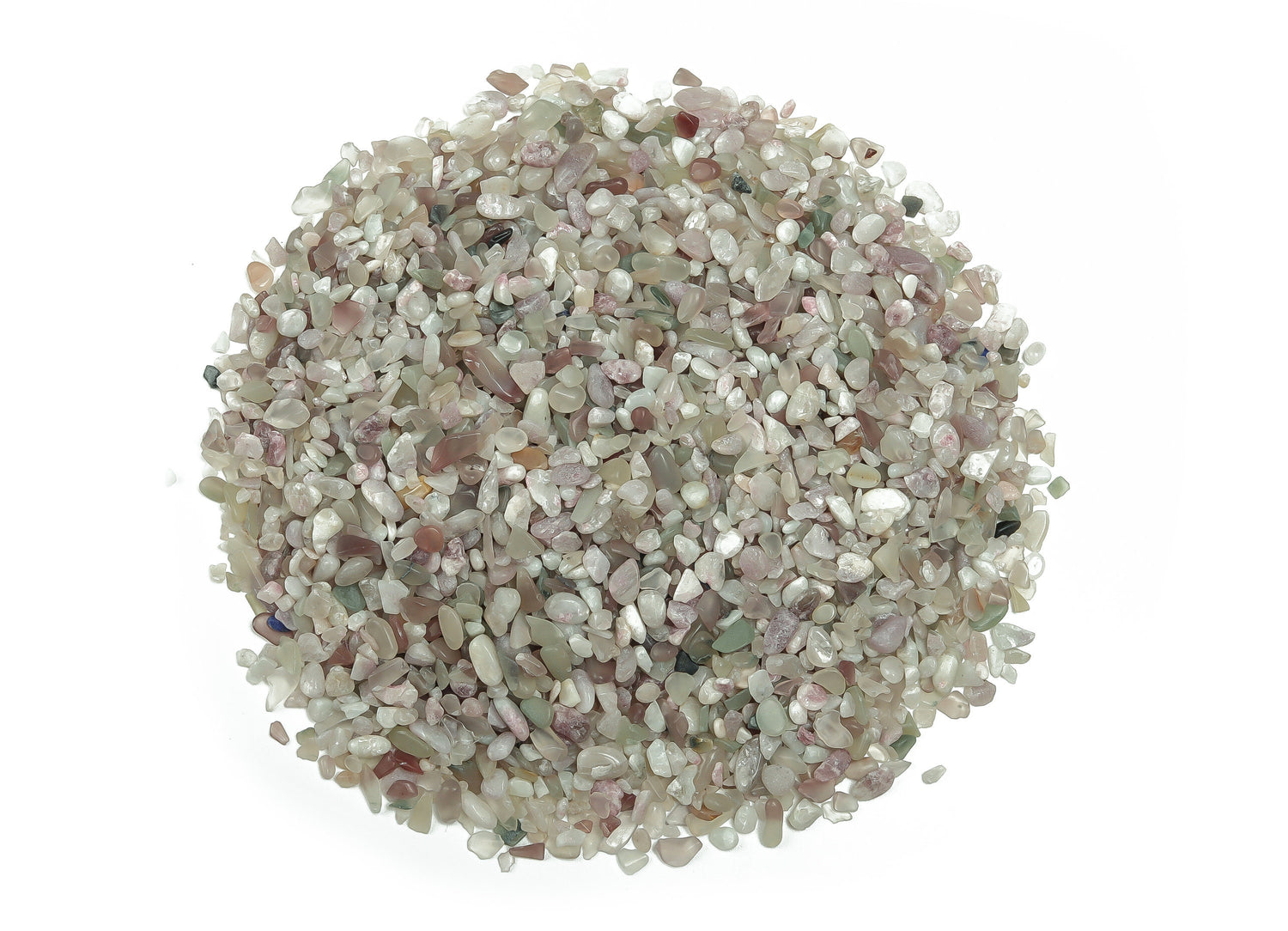 Plum Blossom Tourmaline Crystal Chips - Semi Tumbled Stone - Bulk - 2-6mm - CP1135