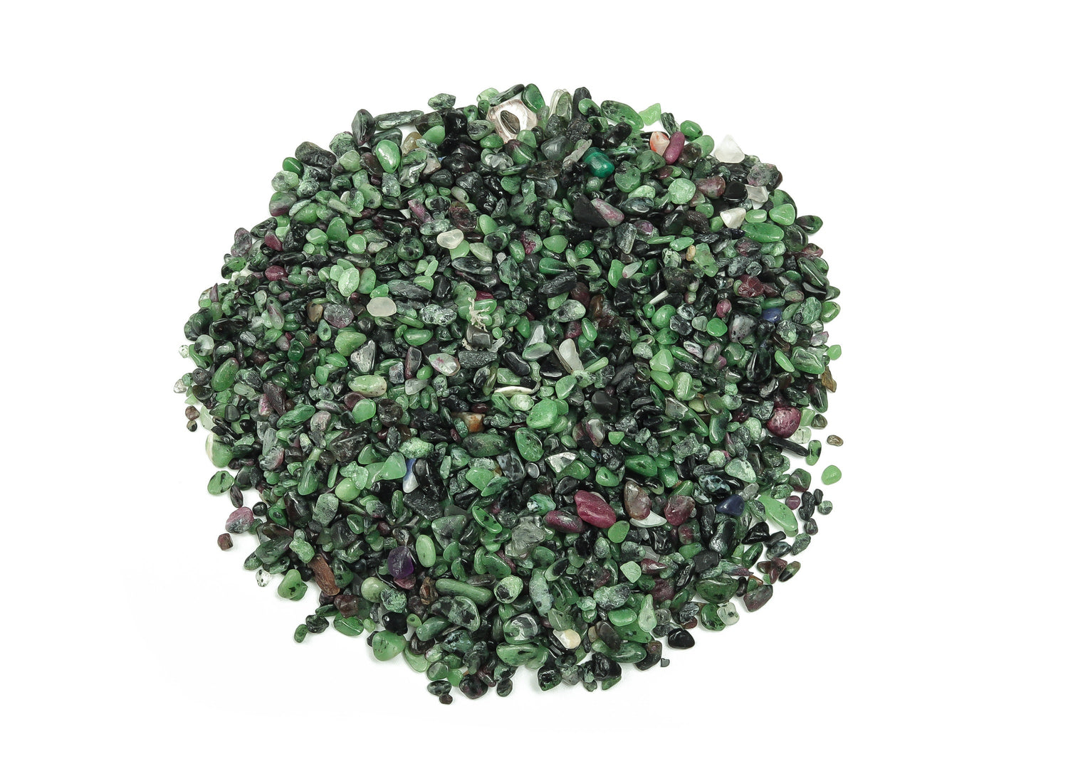 Ruby Zoisite Crystal Chips - Semi Tumbled Stone - Bulk - 2-6mm - CP1144