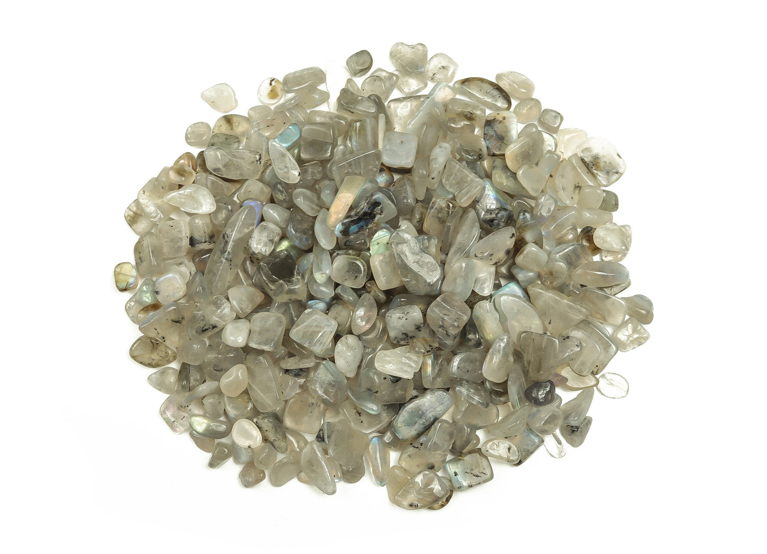 Moonstone Crystal Chips - Semi Tumbled Stone - Bulk - 7-12mm - CP1153