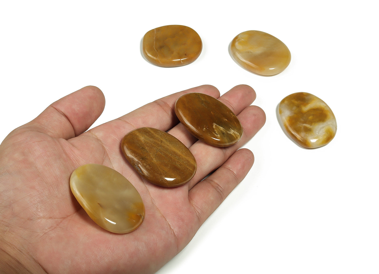 Orange Aventurine Flat Gemstone - Slab Crystal - FL1016