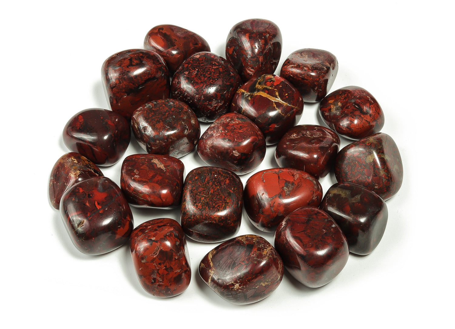 Chicken Bloodstone Jasper Tumbled Stone - TU1115