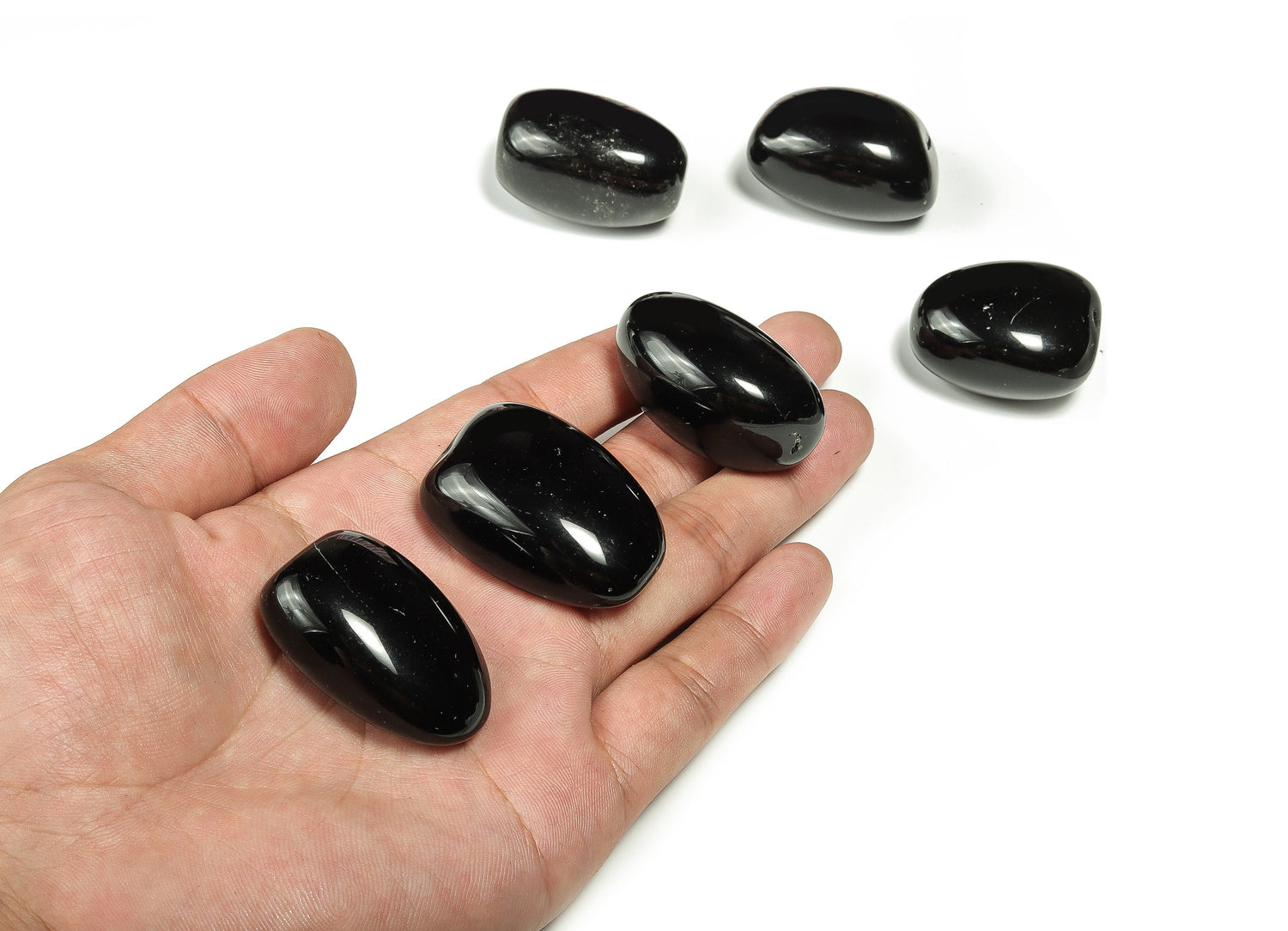 Pierre roulée d'obsidienne - TU1119