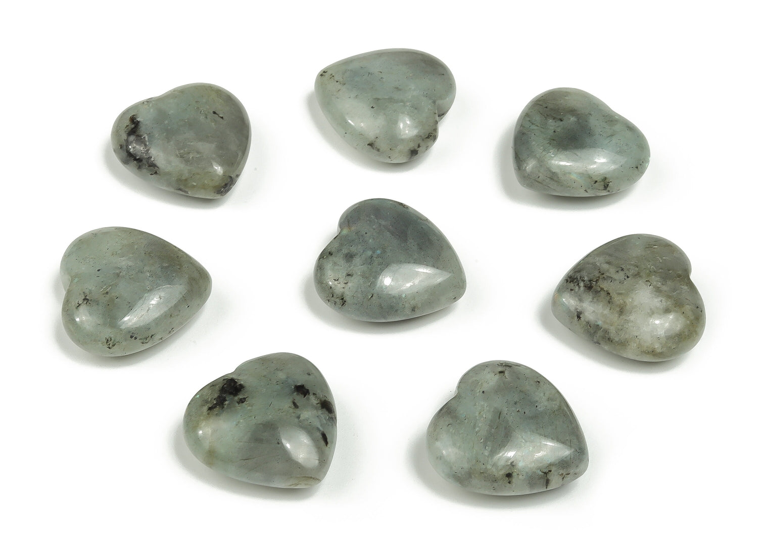Labradorite Heart Gemstone - 25mm - HE1130