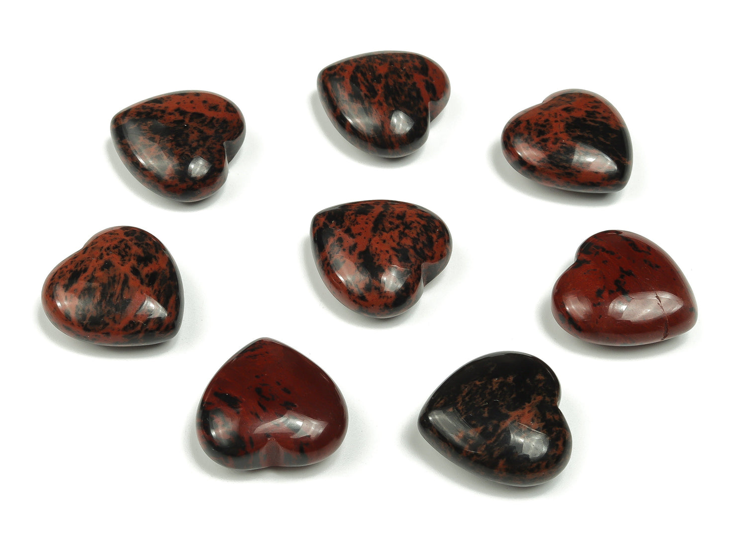 Mahogany Obsidian Heart Gemstone - 25mm - HE1123