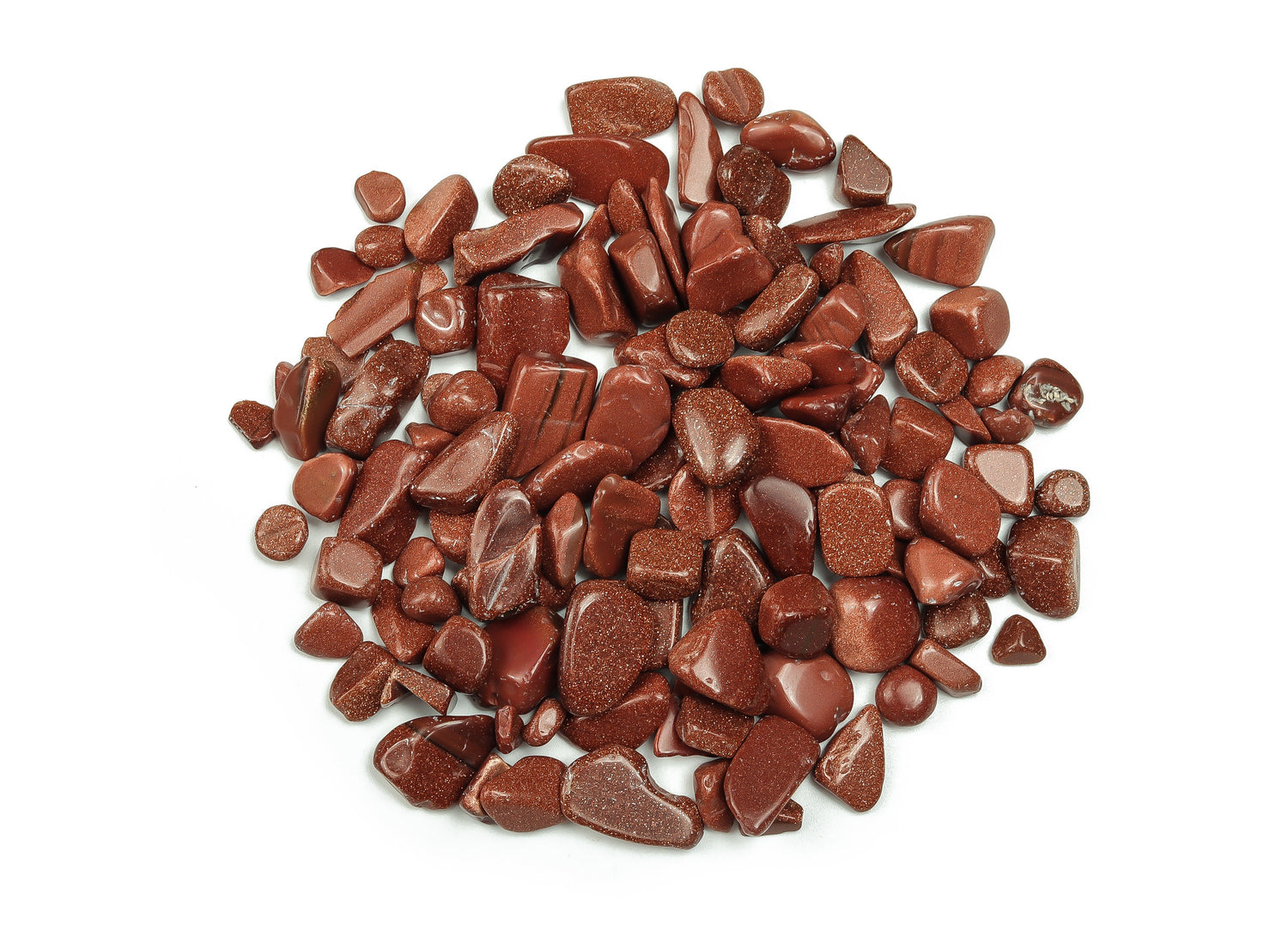 Goldstone Crystal Chips - Semi Tumbled Stone - Bulk - 7-12mm - CP1124
