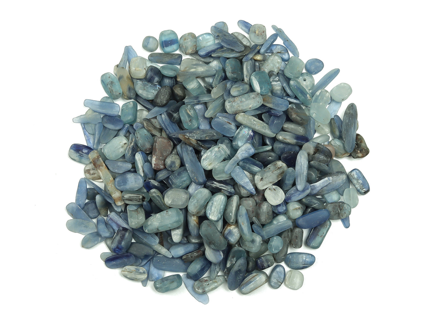Kyanite Crystal Chips - Semi Tumbled Stone - Bulk - 7-12mm - CP1131