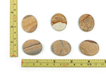 Picture Jasper flat gemstone slab from GemstoneGO, showcasing natural earthy colors and unique patterns, measuring 30x25x7 mm.
