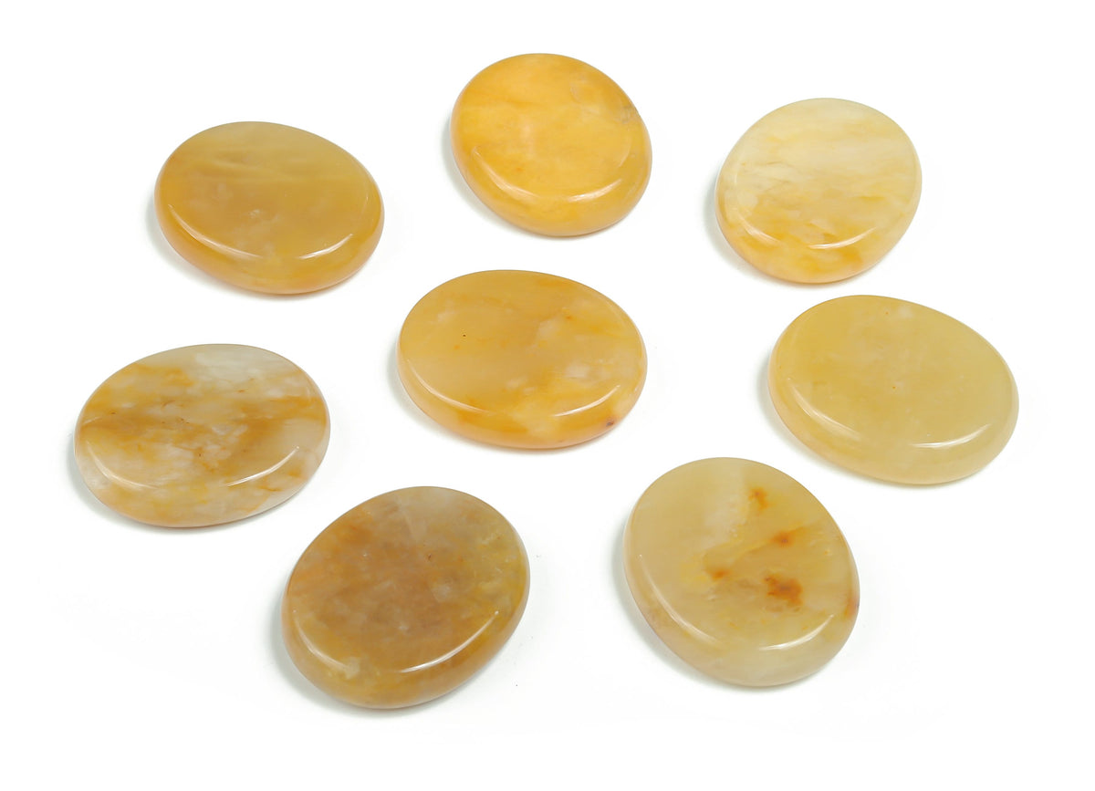 Yellow jade flat gemstone slab, 30x25x7 cm, from GemstoneGO, showing smooth polished surface and vibrant yellow color.