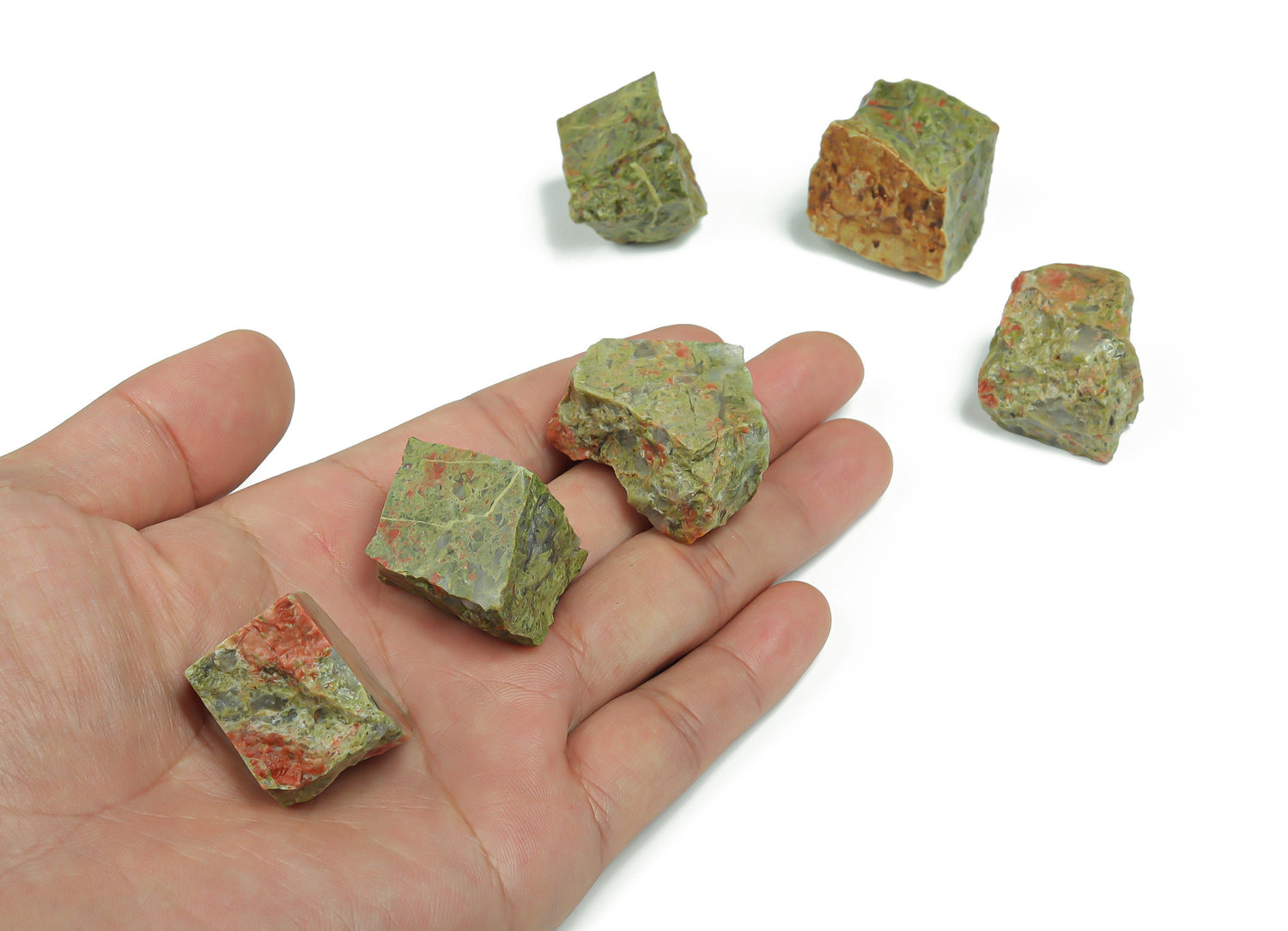 Raw Unakite Gemstone - RA1048