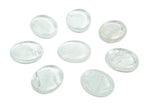 Clear quartz flat gemstone slab from GemstoneGO, showing a 30x25x7 cm crystal with natural clarity and smooth polished surface.