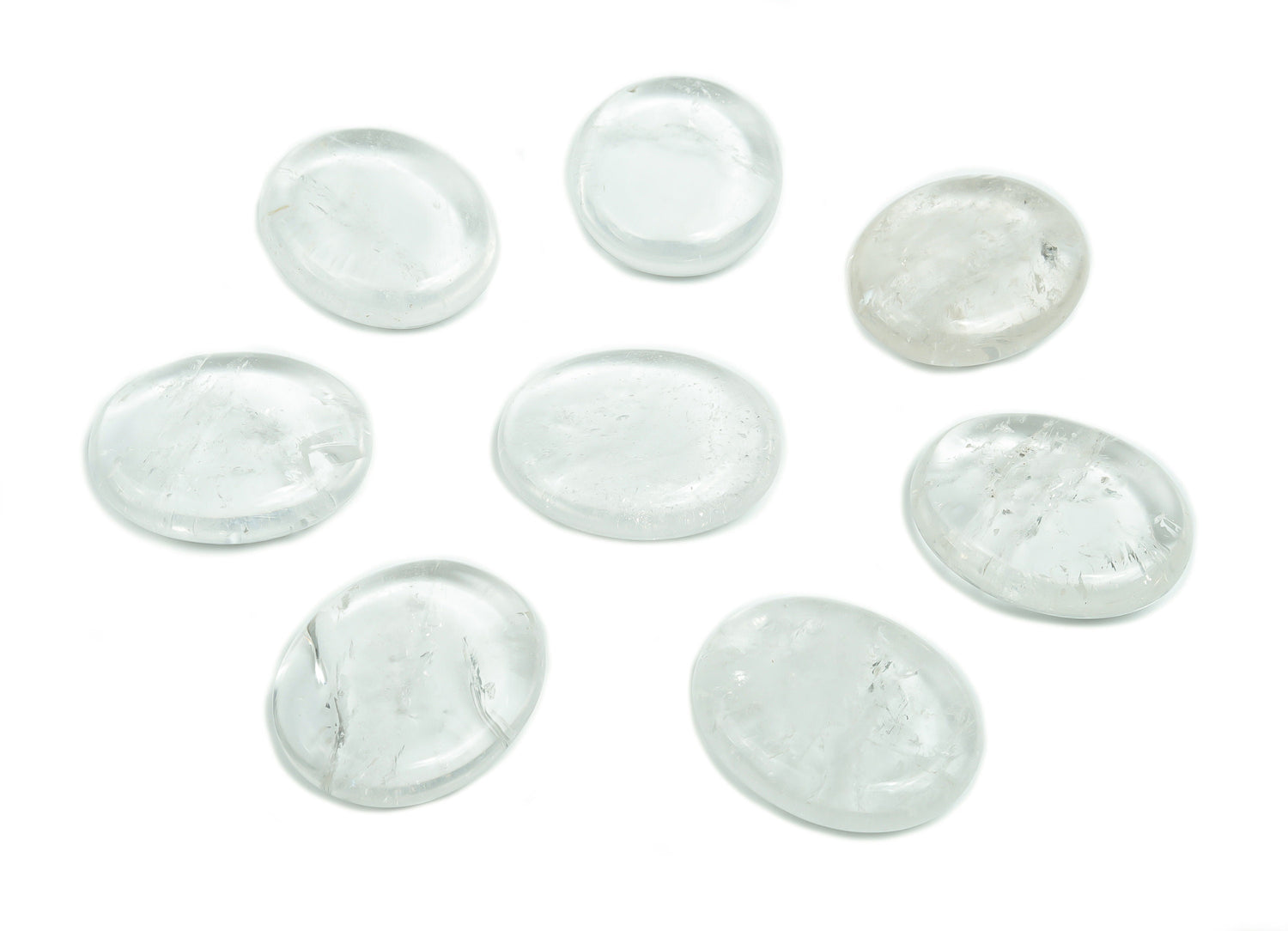 Clear Quartz Flat Gemstone - Slab Crystal - 30x25x7 - FL1034