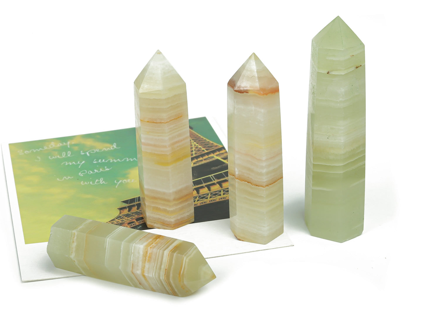 Afghanistan Jade Obelisk Tower Crystal - TW1039
