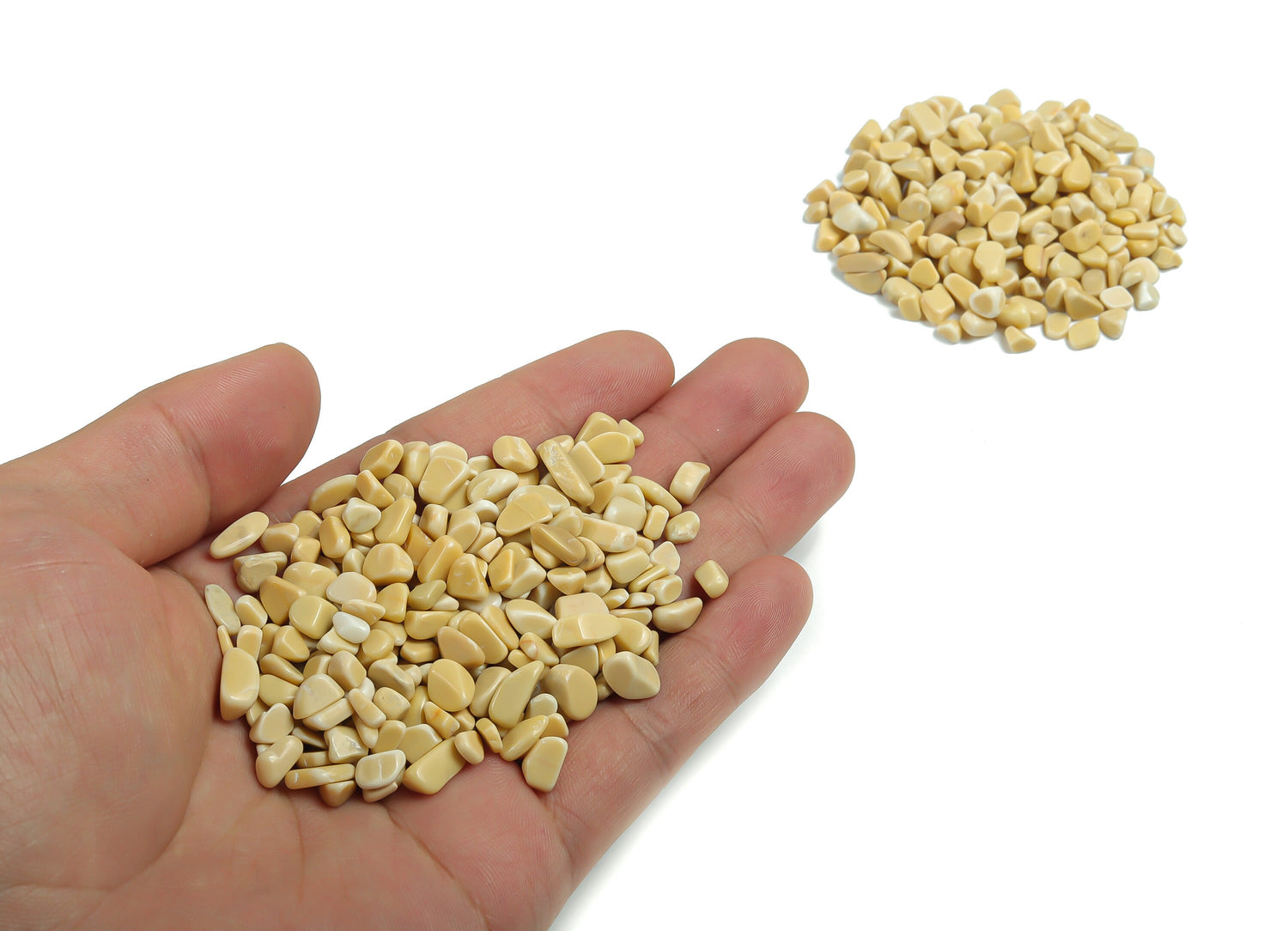 Éclats d'aventurine jaune ?€? Éclats de pierres précieuses ?€? Éclats de cristal semi-polis - Cristal en vrac - 2-6 mm - CP1146