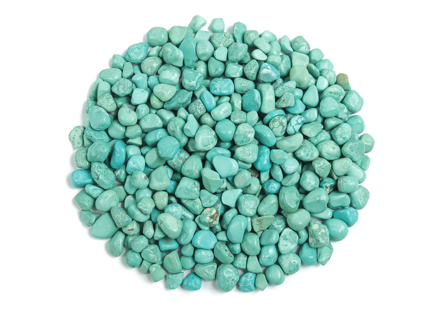 Blue Howlite Crystal Chips - Semi Tumbled Stone - Bulk - 7-12mm - CP1156