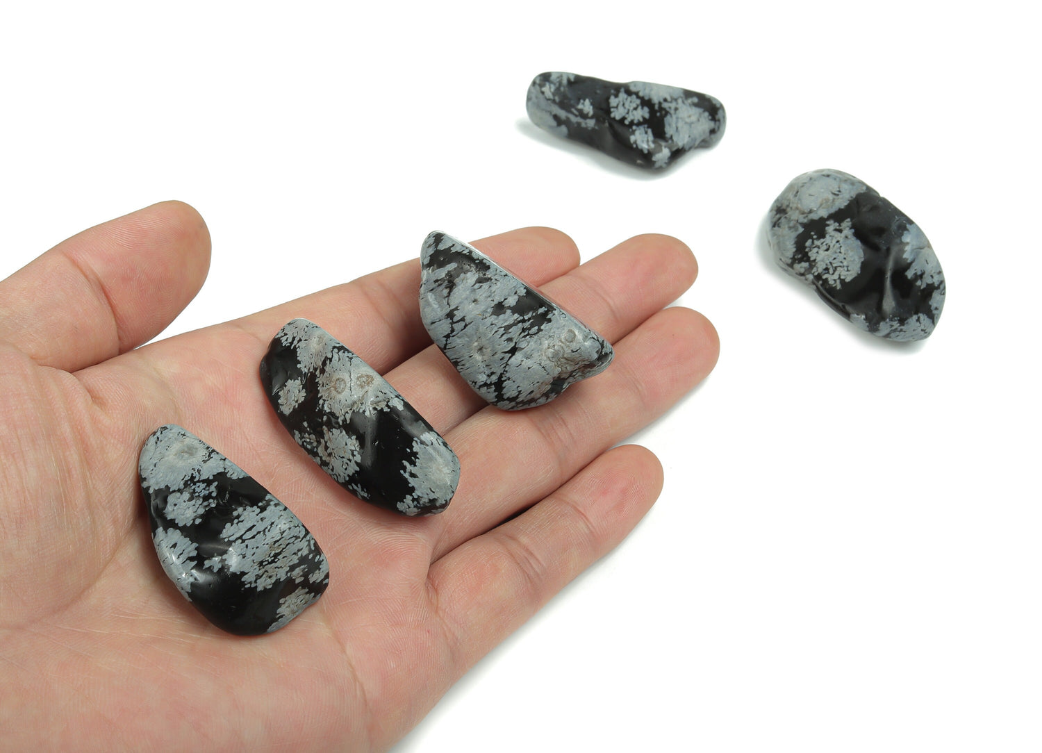 Snowflake Obsidian Tumbled Stone - TU1146