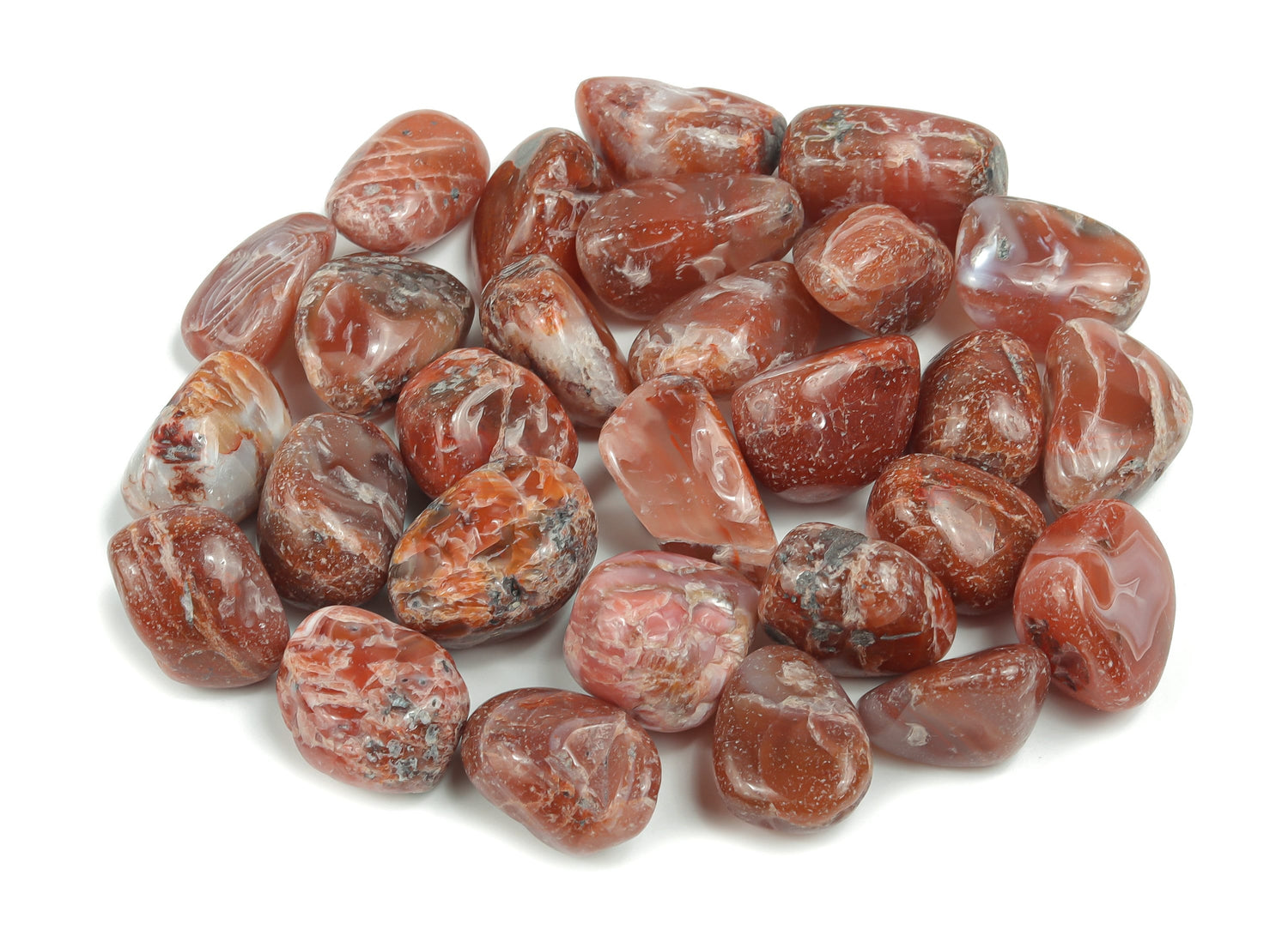 Fire Agate Tumbled Stone - TU1150