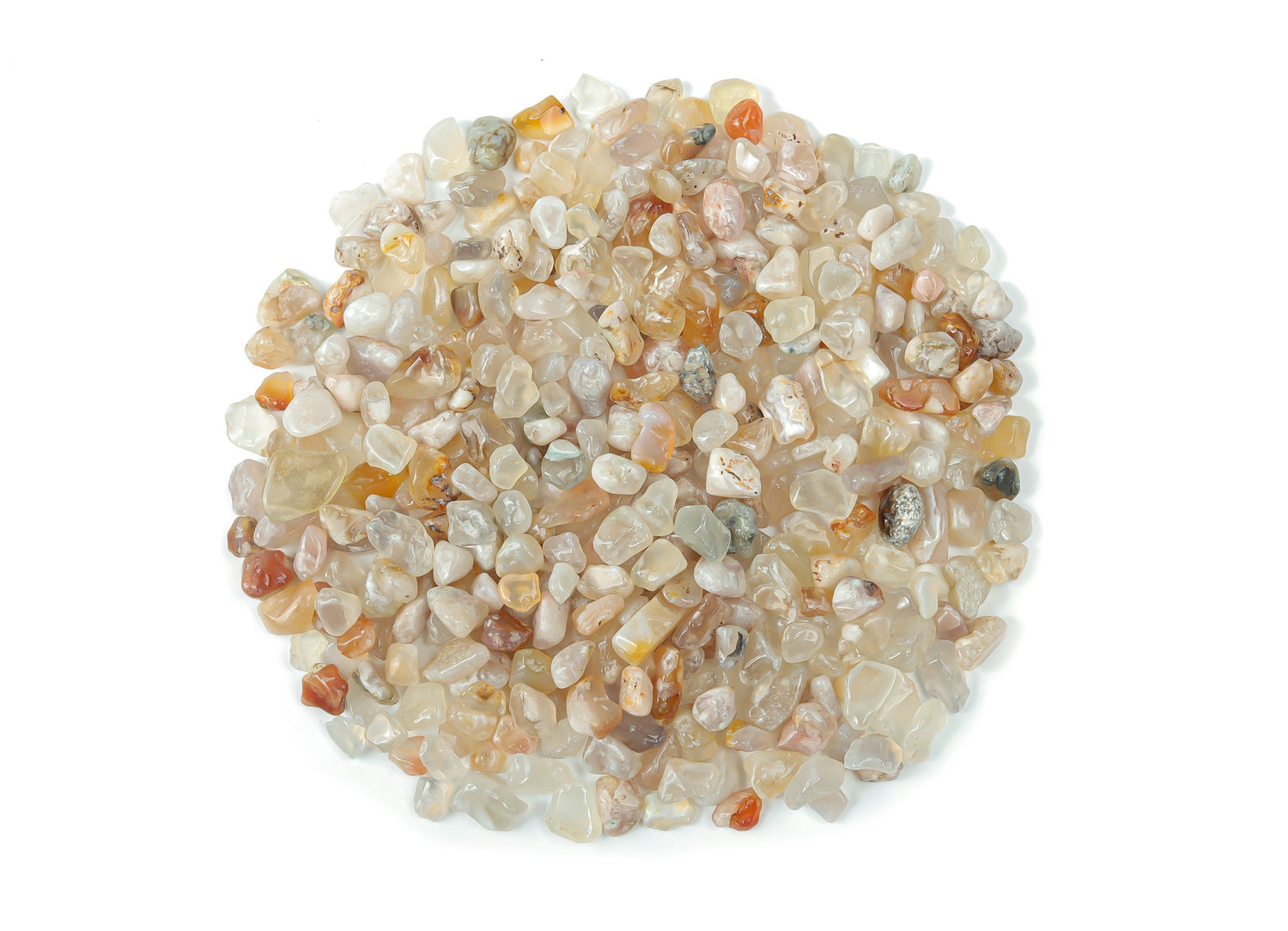 Éclats d'agate florale ?€? Pierre précieuse d'agate fleur de cerisier ?€? Petites pierres précieuses d'agate ?€? Pierres de guérison en cristal 7-15 mm - CP1160