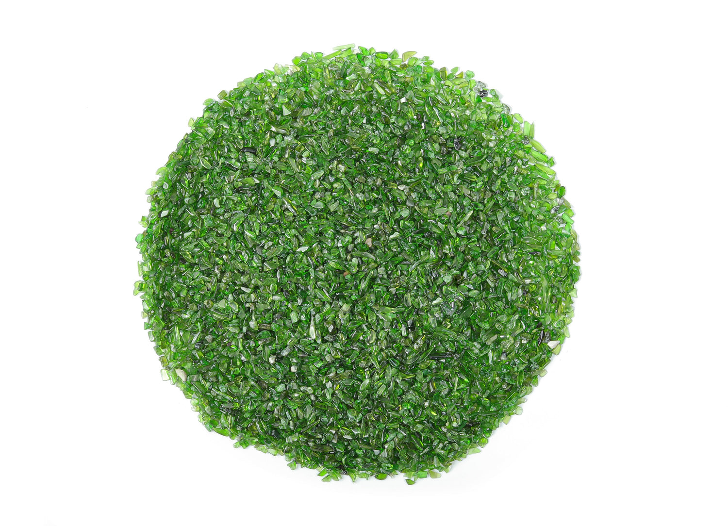 Diopside Crystal Chips - Semi Tumbled Stone - Bulk - 2-6mm - CP1154