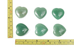 A 30mm Aventurine heart-shaped gemstone from GemstoneGO, showcasing a smooth, polished green stone with natural color variations.