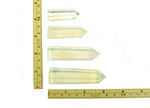 Lemon citrine quartz obelisk tower crystal with natural yellow hue and pointed tip, gemstone sculpture by GemstoneGO.