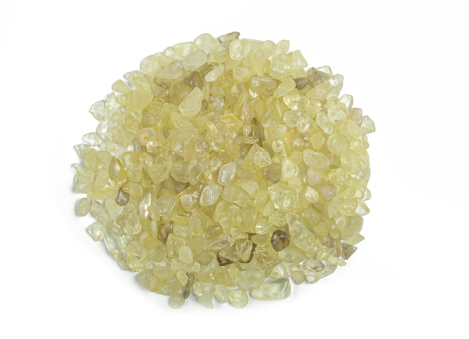 Citrine Crystal Chips - Semi Tumbled Stone - Bulk - 7-12mm - CP1157